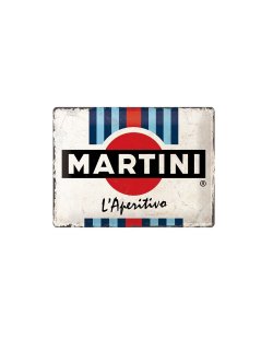 Martini reclamebord relief 30x40 cm