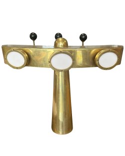 Occasion - Tapzuil totem 3-kraans messing