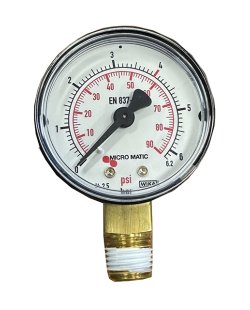 Micro matic drukmeter 0-4 bar 