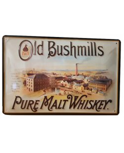 Old Bushmills reclamebord