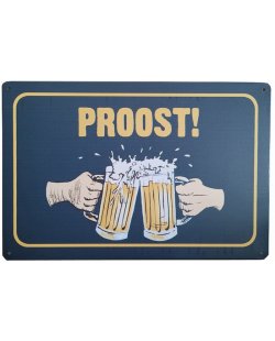 Proost bierglazen reclamebord