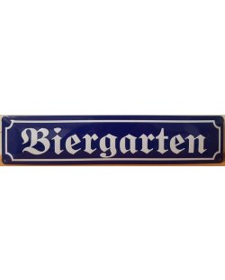 Biergarten reclamebord