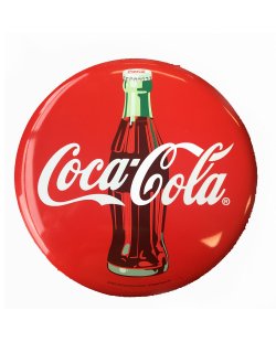 Coca-Cola reclamebord rond