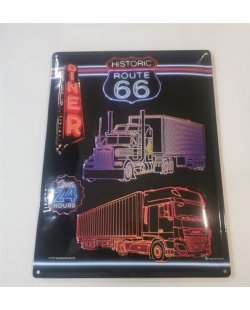 Route 66 trucks reclamebord 