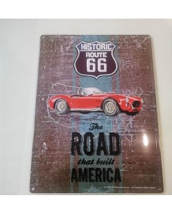 Route 66  AC Cobra reclamebord