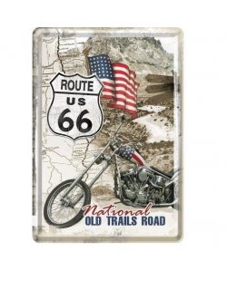 Route 66 reclamebord national old trails road