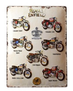 Royal enfield reclamebord