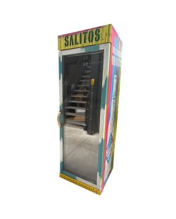 Mobiele glasdeurkoelkast in Ibiza stijl