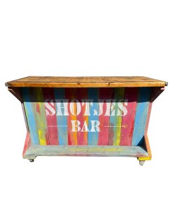 Shotjes voorzetbar hout
