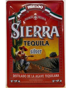 Sierra tequila reclamebord