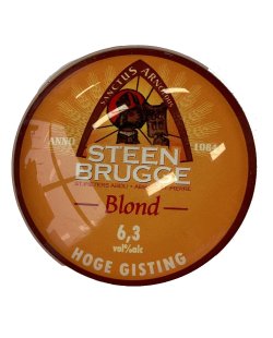 Occasion - Ronde taplens Steen Brugge blond bol 69 mmø 