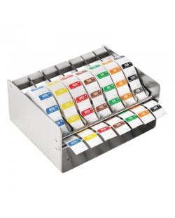 Kleurcode RVS stickerdispenser