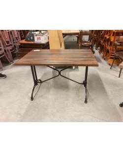 Showroommodel tafel 120x80 cm gietijzer onderstel 
