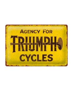 Agency for TRIUMPH Cycles reclamebord
