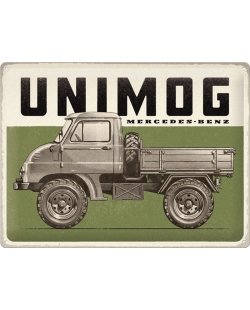 Unimog reclamebord