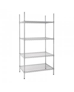 Magazijnopruiming: Vogue voorraadrek 4 etages 183(h) x 91,5(b) x 61(d)cm U256