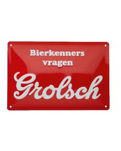 Grolsch reclamebord groot 80x60 cm 