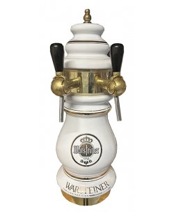 Occasion - Warsteiner porseleinen tapzuil 2 kraans