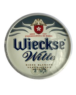 Occasion - Ronde taplens Wieckse witte biere blanche bol 69 mmø 