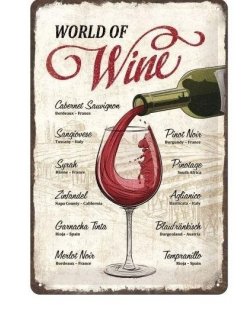 World of wine reclamebord