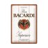 Bacardi - Superior White Wood reclamebord