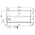 RVS Tapblad Franke ST-TB100 maattekening