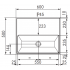 RVS Tapblad Franke ST-TB60 maattekening