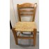 Vintage stoel met rieten zitting