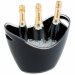 Champagne bowl zwart groot