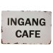 Ingang cafe reclamebord