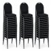 Stackchair stoel zwart (stapelstoel)