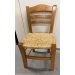 Vintage stoel met rieten zitting
