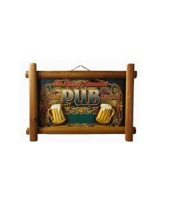 Pubbord 2 bierpullen pub