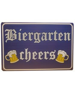 Biergarten Cheers reclamebord