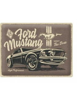 Ford mustang reclamebord