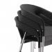 Bolero kunststof rotan stoel zwart - CG223