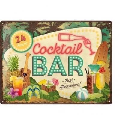 Cocktail Bar reclamebord