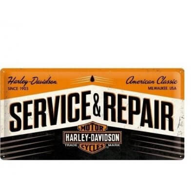 Harley-Davidson Service & Repair reclamebord
