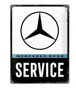 Mercedes-benz service reclamebord