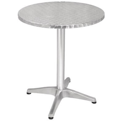 Magazijnopruiming: Bolero ronde RVS tafel 60cm