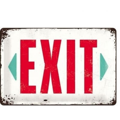 Exit reclamebord