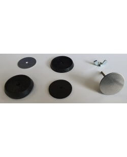 Afdekplaatje 31 mm doorsnee rvs