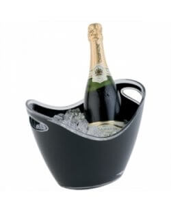 Champagne bowl zwart klein