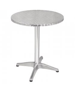 Magazijnopruiming: Bolero ronde RVS tafel 60cm