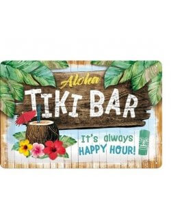 Aloha tiki bar reclamebord