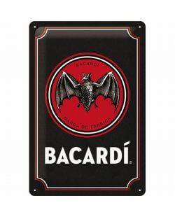 Bacardi pubbord relief zwart