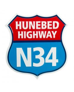 Hunebed highway reclamebord