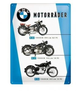 BMW Motorrader Chart reclamebord