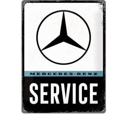 Mercedes-benz service reclamebord