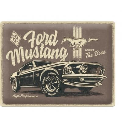 Ford mustang reclamebord